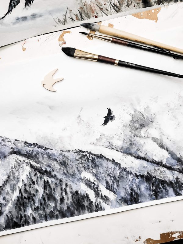 winter-bird-watercolor-original-virginie-menot